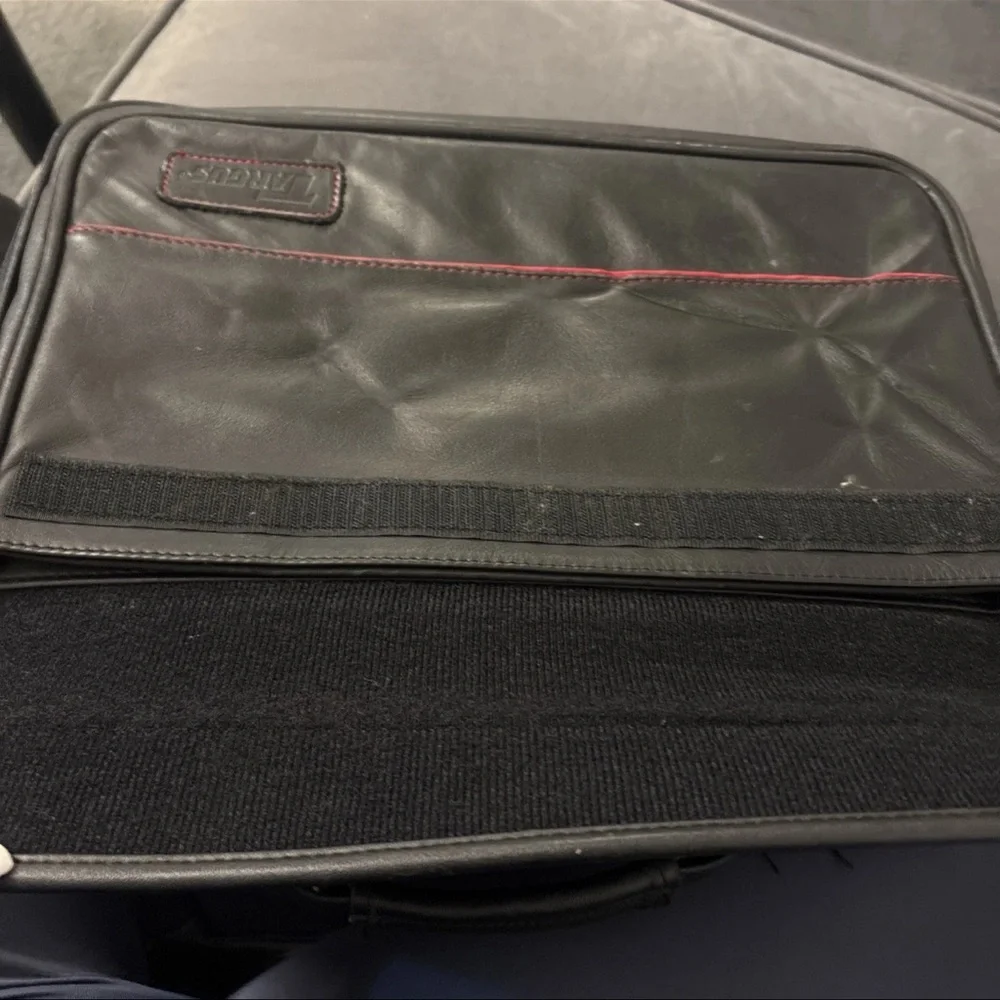 VTG Genuine Leather Laptop Bag Targus CEO Briefcase Executive Travel 16”